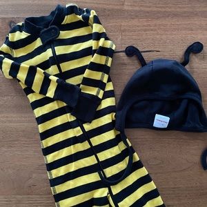 Hanna Andersson Organic Jammies and Bee Hat